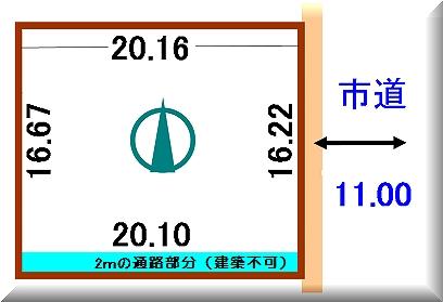 Compartment figure. Land price 33,780,000 yen, Land area 330.57 sq m