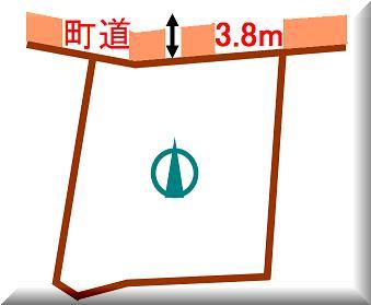 Compartment figure. Land price 7.5 million yen, Land area 343.01 sq m