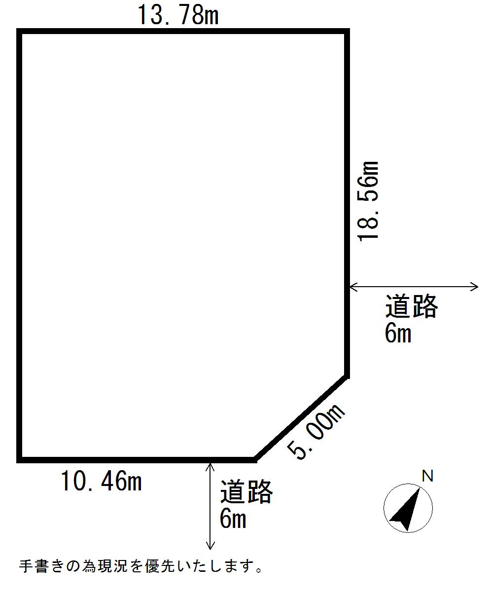 Compartment figure. Land price 2.6 million yen, Land area 287.5 sq m