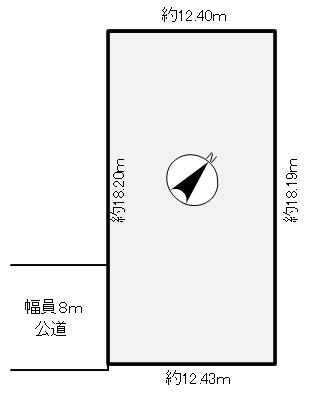 Compartment figure. Land price 1.9 million yen, Land area 314 sq m