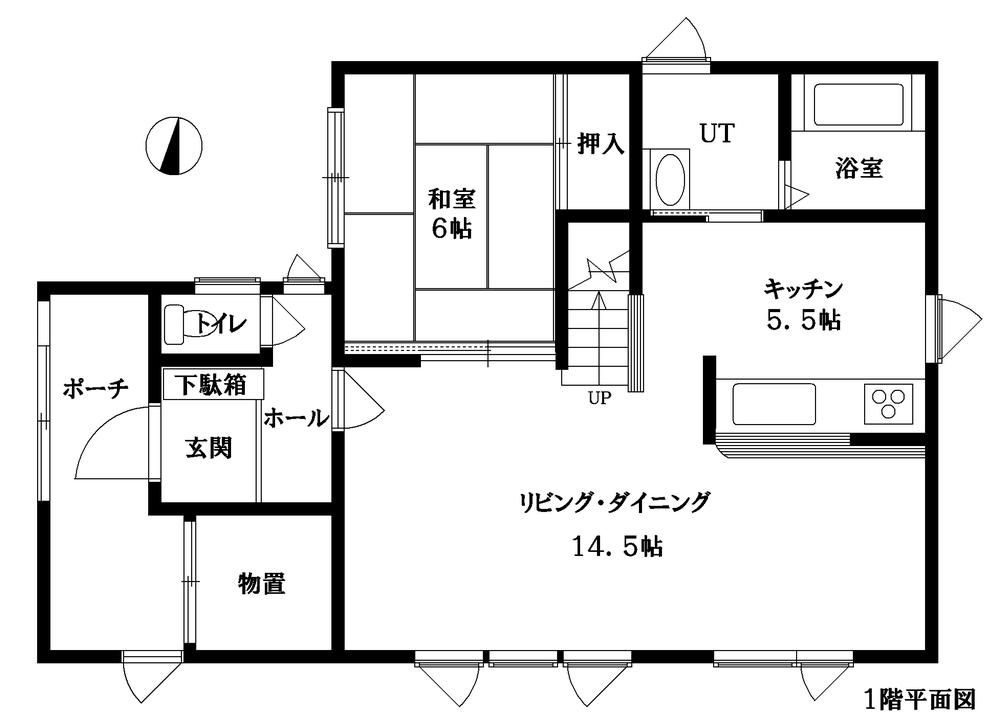 Floor plan. 4.8 million yen, 4LDK + S (storeroom), Land area 288.75 sq m , Building area 115.51 sq m 1 floor plan view