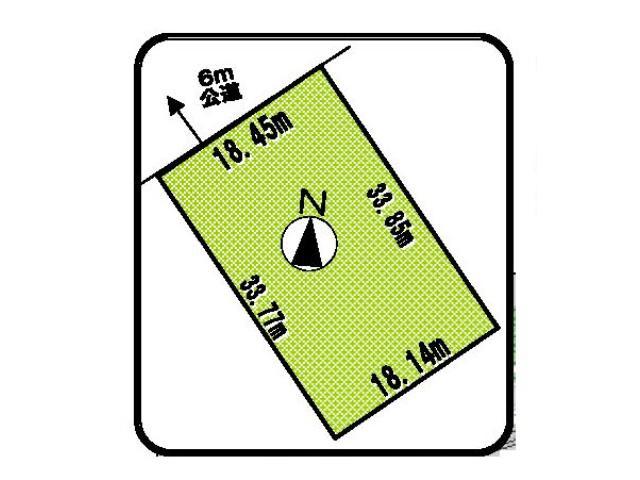 Compartment figure. Land price 5 million yen, Land area 617.43 sq m compartment view
