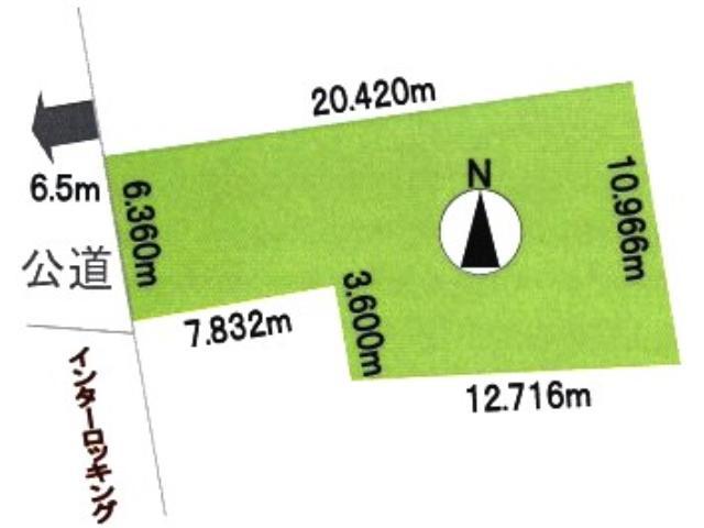 Compartment figure. Land price 5.2 million yen, Land area 180.13 sq m compartment view