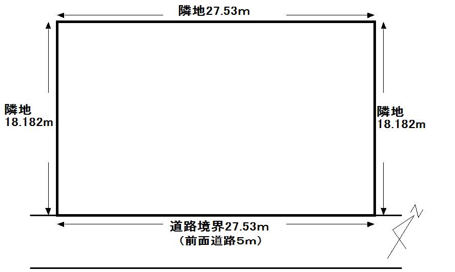 Compartment figure. Land price 5.8 million yen, Land area 501.8 sq m