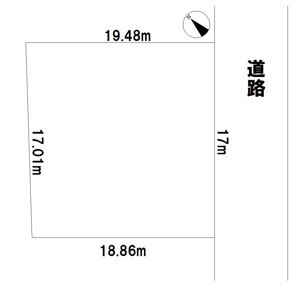 Compartment figure. Land price 2.8 million yen, Land area 325.89 sq m