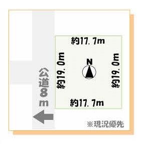 Compartment figure. Land price 4 million yen, Land area 339.24 sq m