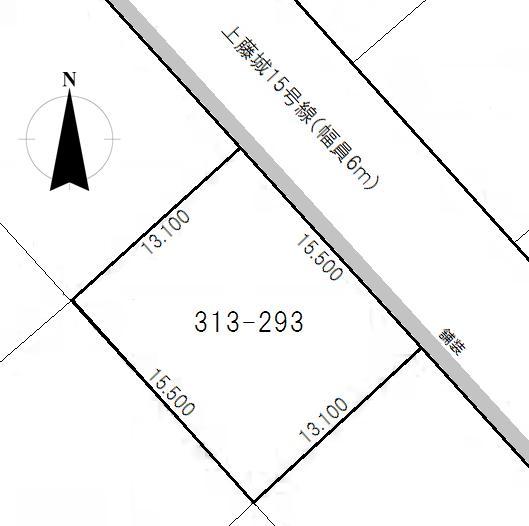 Compartment figure. Land price 600,000 yen, Land area 203.05 sq m