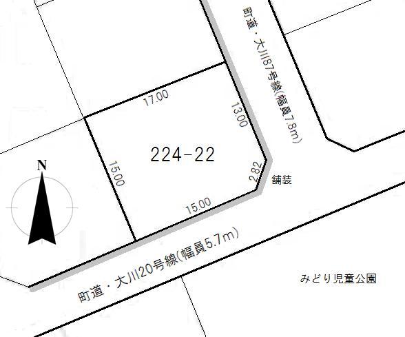 Compartment figure. Land price 5.2 million yen, Land area 253 sq m