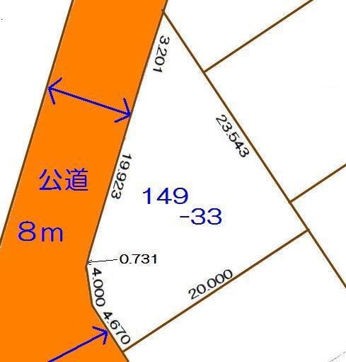 Compartment figure. Land price 5.52 million yen, Land area 304.5 sq m