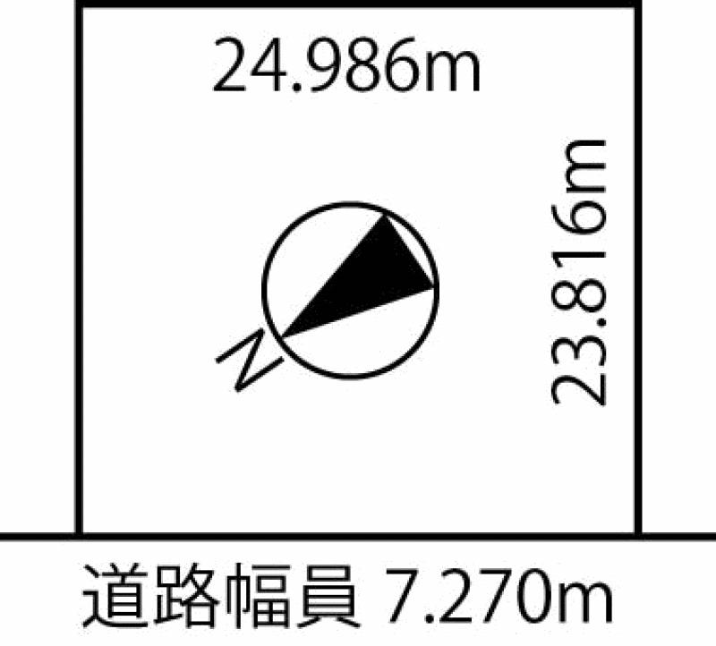 Compartment figure. Land price 5.4 million yen, Land area 595.05 sq m