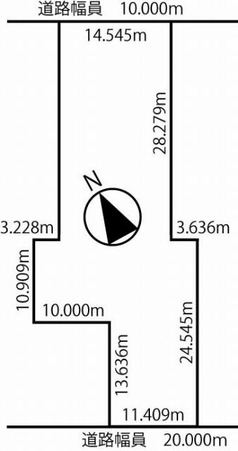 Compartment figure. Land price 7.75 million yen, Land area 800.79 sq m