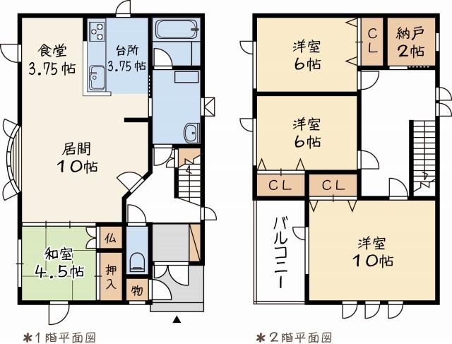 Floor plan. 16.8 million yen, 4LDK, Land area 748.4 sq m , Building area 118.4 sq m