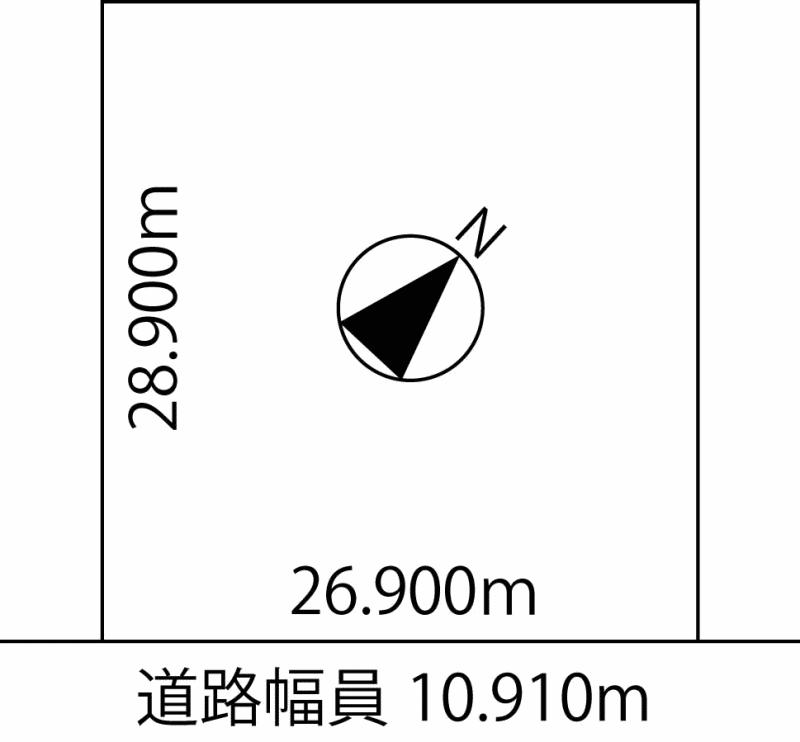Compartment figure. Land price 2.75 million yen, Land area 777.41 sq m