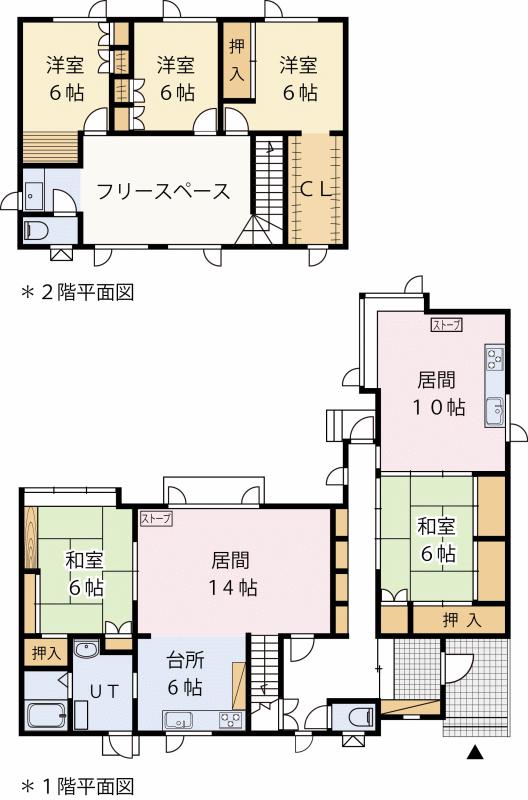 Floor plan. 12.5 million yen, 5LLDKK, Land area 932.45 sq m , Building area 164.7 sq m