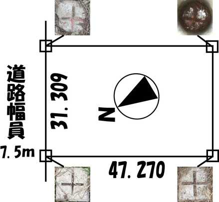 Compartment figure. Land price 9 million yen, Land area 1,479.9 sq m