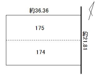 Compartment figure. Land price 2.4 million yen, Land area 793.38 sq m