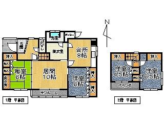 Floor plan. 5.5 million yen, 4LDK, Land area 753.24 sq m , Building area 97.47 sq m