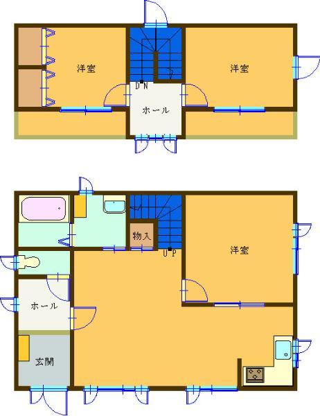 Floor plan. 14.8 million yen, 3LDK, Land area 239.39 sq m , It is a building area of 84.45 sq m just good 3LDK.