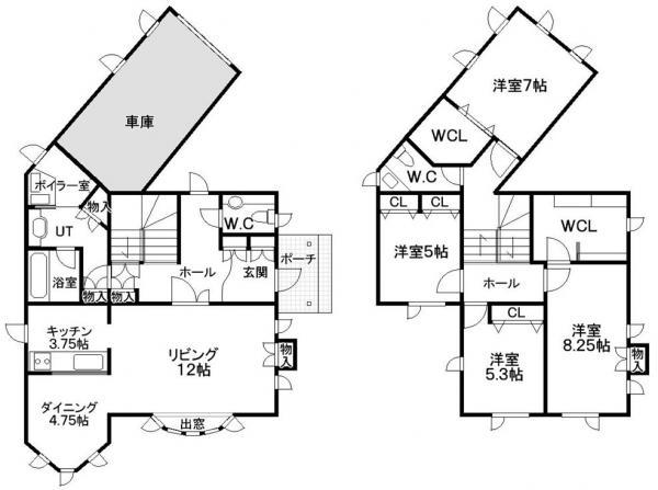 Floor plan. 13.8 million yen, 4LDK, Land area 229.44 sq m , Building area 152.91 sq m