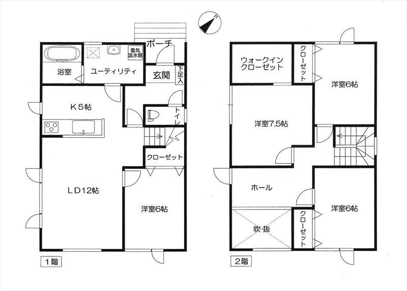 Floor plan. 20,700,000 yen, 4LDK, Land area 195.5 sq m , Building area 109.3 sq m
