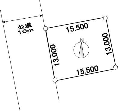 Compartment figure. Land price 3.7 million yen, Land area 201.5 sq m