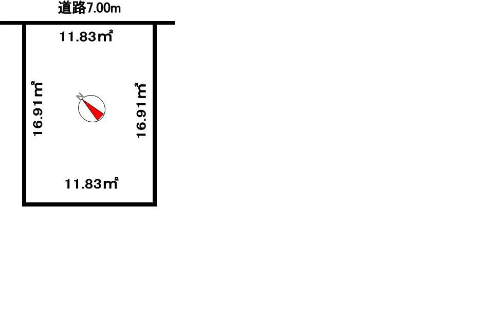 Compartment figure. Land price 3.1 million yen, Land area 200.1 sq m