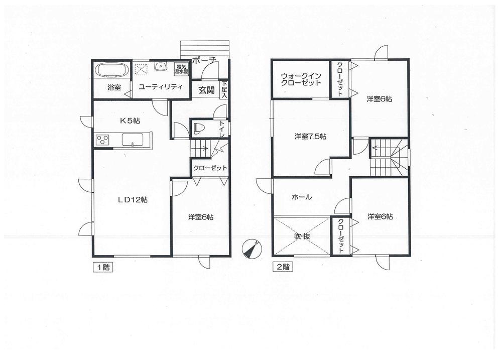 Floor plan. 20,700,000 yen, 4LDK, Land area 195.5 sq m , Building area 109.3 sq m