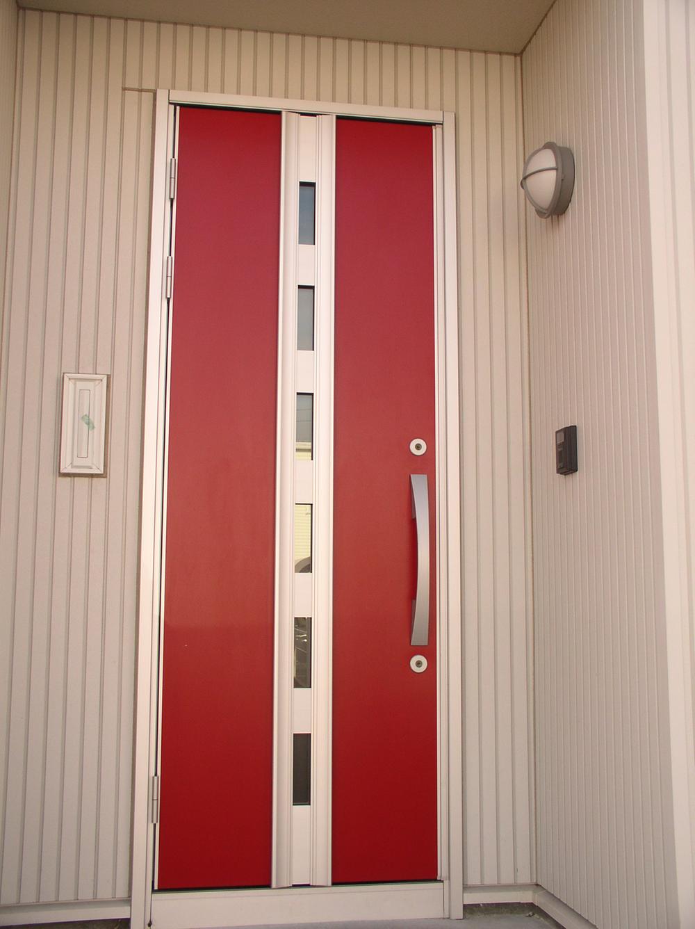 Entrance. Entrance door of the accent color
