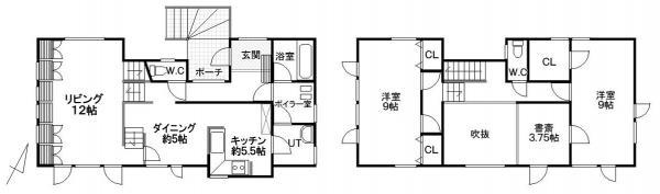 Floor plan. 13.8 million yen, 2LDK+S, Land area 227.85 sq m , Building area 134.28 sq m