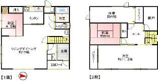 Floor plan. 8.5 million yen, 4LDK + S (storeroom), Land area 259.03 sq m , Building area 104.89 sq m