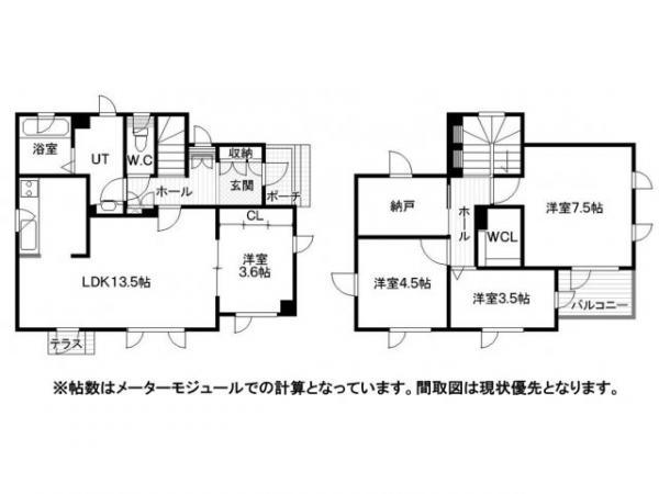 Floor plan. 16.8 million yen, 3LDK+S, Land area 246.17 sq m , Building area 106.67 sq m