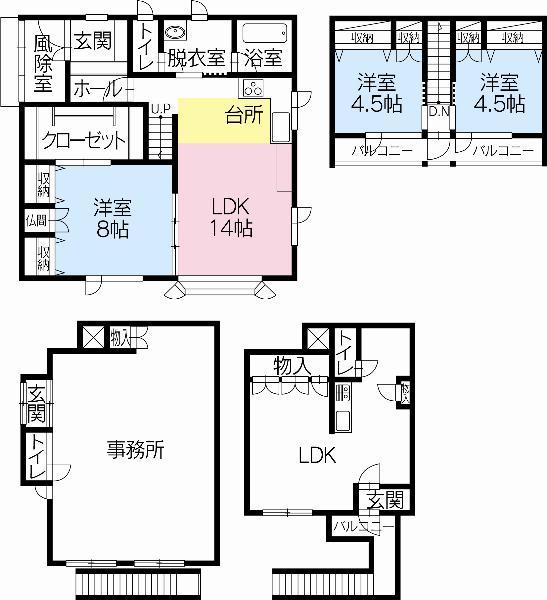 Floor plan. 14.8 million yen, 3LDK, Land area 340.4 sq m , Building area 91.21 sq m