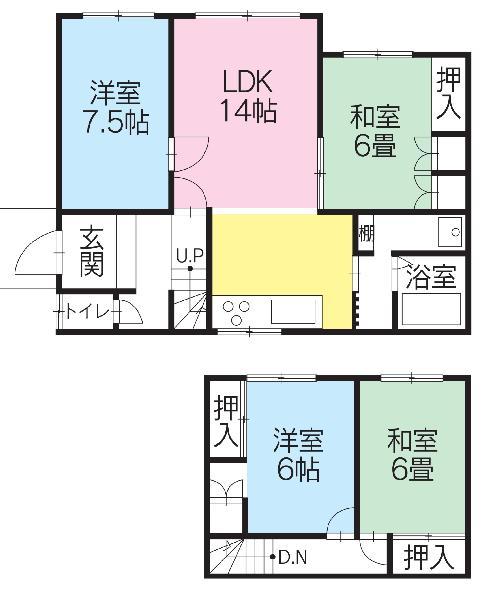 Floor plan. 11.8 million yen, 4LDK, Land area 231.24 sq m , Building area 96.39 sq m