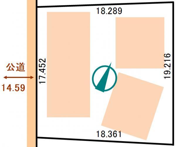 Compartment figure. Land price 7.5 million yen, Land area 333.38 sq m