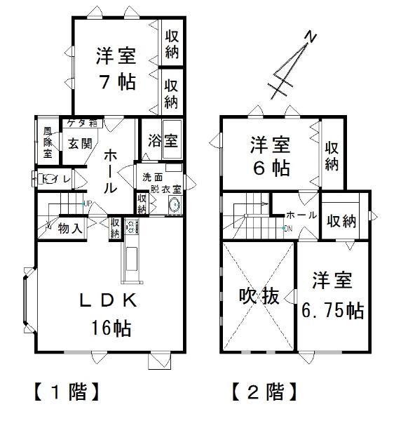 Floor plan. 18,800,000 yen, 3LDK, Land area 220.45 sq m , The building is the area 115.5 sq m All Western-style residential barrier-free housing