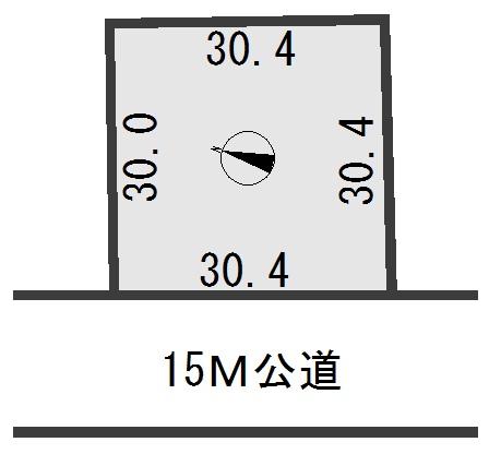 Compartment figure. Land price 7.5 million yen, Land area 922.09 sq m
