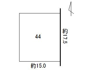 Compartment figure. Land price 7.7 million yen, Land area 262.47 sq m