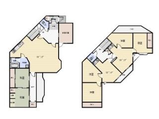 Floor plan. 15.8 million yen, 8LDK+S, Land area 226.11 sq m , Building area 185.77 sq m