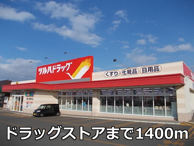 Dorakkusutoa. Tsuruha drag Obihiro Minamicho shop 1400m until (drugstore)