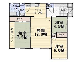 Floor plan. 9.5 million yen, 3LDK, Land area 330.7 sq m , Building area 80.59 sq m