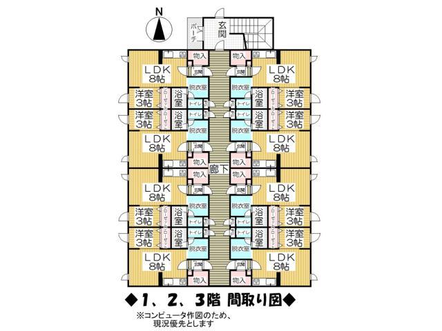 Floor plan. 128 million yen, 1DK, Land area 2,145 sq m , Building area 913.17 sq m Floor