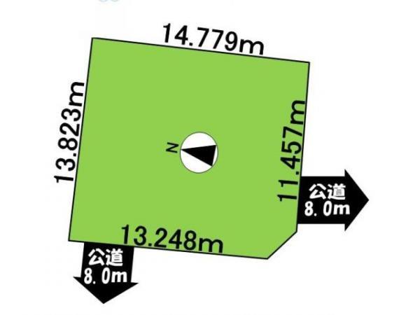 Compartment figure. Land price 1.7 million yen, Land area 204.35 sq m