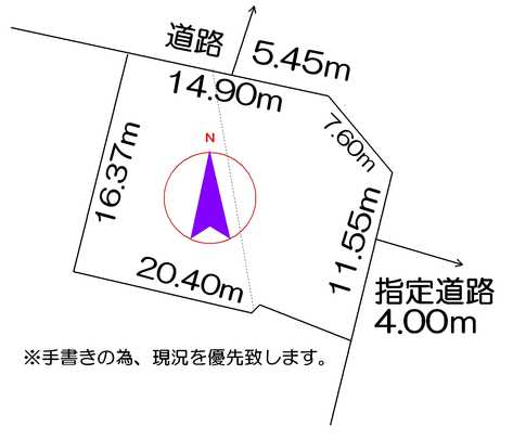 Compartment figure. Land price 2.8 million yen, Land area 324.41 sq m