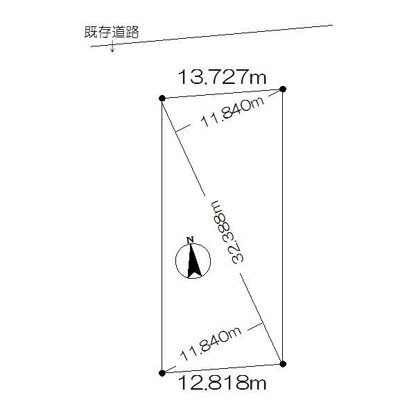Compartment figure. Land price 2 million yen, Land area 383.47 sq m