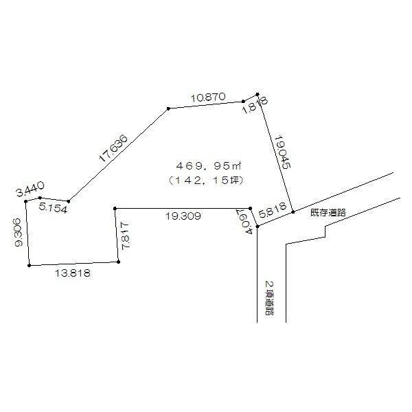 Compartment figure. Land price 2 million yen, Land area 469.95 sq m
