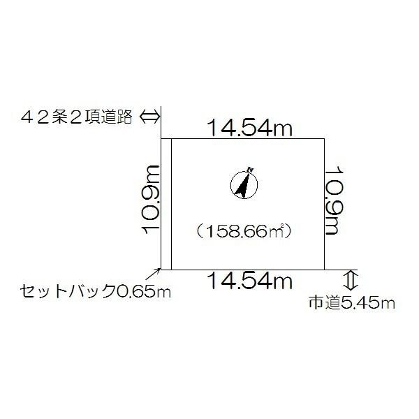 Compartment figure. Land price 3 million yen, Land area 158.66 sq m