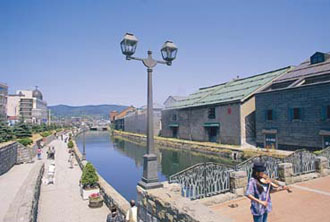 Other. Landscape of noon of Otaru Canal