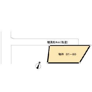 Compartment figure. Land price 1.5 million yen, Land area 291.85 sq m compartment view