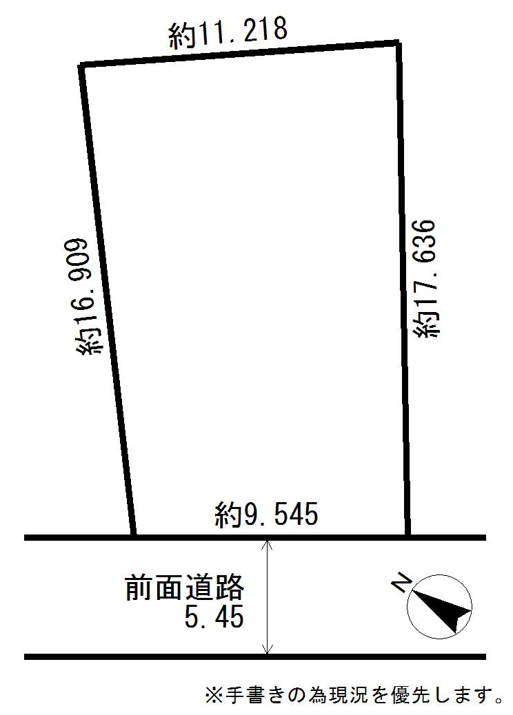 Compartment figure. Land price 1.5 million yen, Land area 179.21 sq m