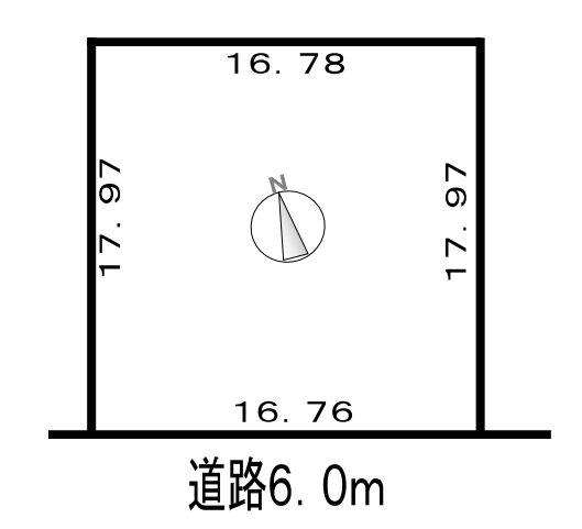 Compartment figure. Land price 2.9 million yen, Land area 300.72 sq m